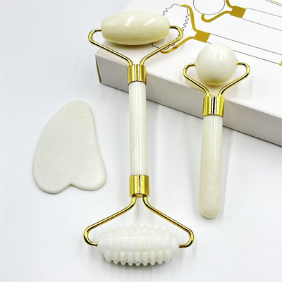 Xiuyan পাথর হ্যান্ডেল বড় শরীর Gua Sha Jade রোলার Gua Sha ব্যথা পেশী ম্যাসেজার জন্য