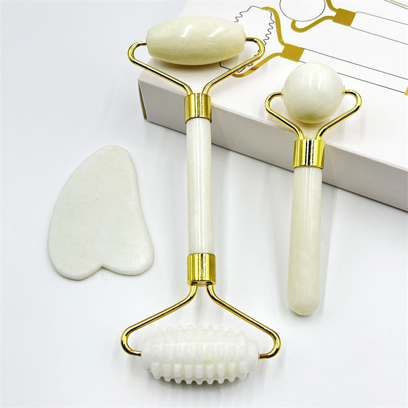 Xiuyan পাথর হ্যান্ডেল বড় শরীর Gua Sha Jade রোলার Gua Sha ব্যথা পেশী ম্যাসেজার জন্য